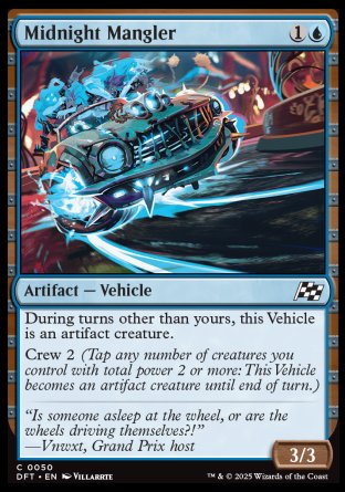 (050) Magic The Gathering Aetherdrift Single: Midnight Mangler Holo Common