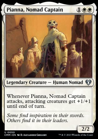 (050) Magic The Gathering Commander Masters Single: Pianna, Nomad Captain Holo Uncommon