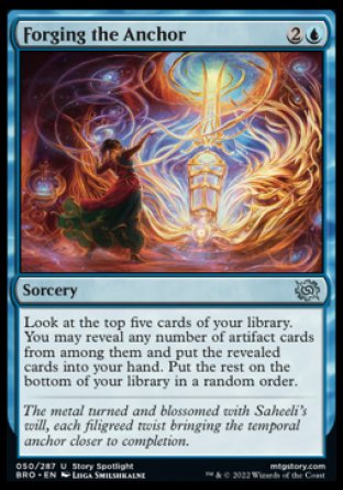 (050) Magic The Gathering The Brothers' War Single: Forging the Anchor Holo Uncommon