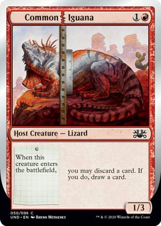 (050/096) Magic The Gathering Unsanctioned Single: Common Iguana  Common