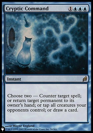 (056) Magic The Gathering The List Single: Cryptic Command  Rare