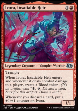 (050) Magic The Gathering Foundations Jumpstart Single: Ivora, Insatiable Heir  Uncommon