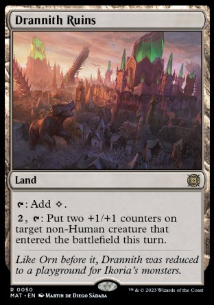 (050) Magic The Gathering March of the Machine: The Aftermath Single: Drannith Ruins Holo Rare