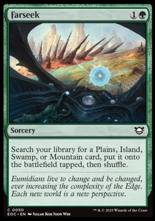 (050) Magic The Gathering Commander: Edge of Eternities Single: Farseek  Common