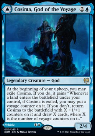 (050) Magic The Gathering Kaldheim: Promos Single: Cosima, God of the Voyage // The Omenkeel Holo Rare