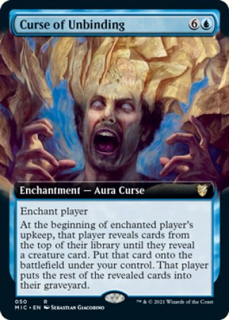 (050) Magic The Gathering Commander: Innistrad: Midnight Hunt Single: Curse of Unbinding (V.2)  Rare