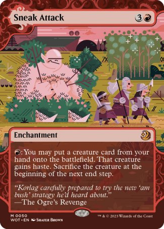 (050) Magic The Gathering Enchanting Tales Single: Sneak Attack (V.1)  Mythic