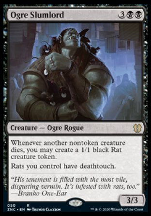 (050) Magic The Gathering Commander: Zendikar Rising Single: Ogre Slumlord  Rare
