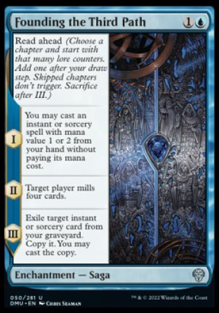 (050) Magic The Gathering Dominaria United Single: Founding the Third Path  Uncommon