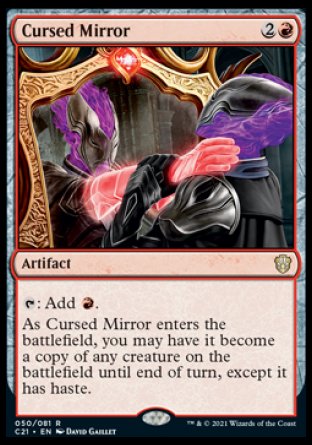 (050) Magic The Gathering Commander: Strixhaven Single: Cursed Mirror  Rare