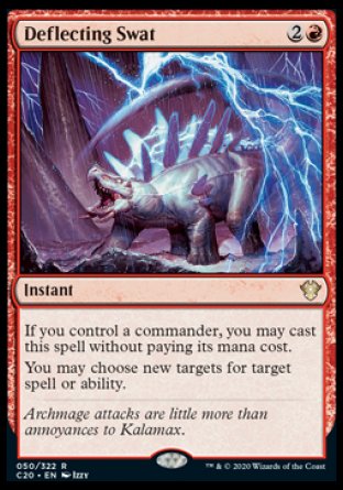 (050/322) Magic The Gathering Commander: Ikoria Single: Deflecting Swat  Rare