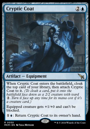 (050) Magic The Gathering Murders at Karlov Manor Single: Cryptic Coat Holo Rare