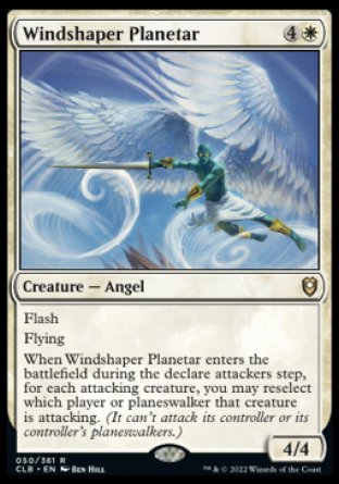 (050) Magic The Gathering Commander Legends: Battle for Baldur's Gate Single: Windshaper Planetar  Rare
