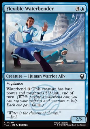 (050) Magic The Gathering Magic: The Gathering | Avatar: The Last Airbender Single: Flexible Waterbender Holo Common