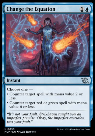 (050) Magic The Gathering March of the Machine Single: Change the Equation  Uncommon