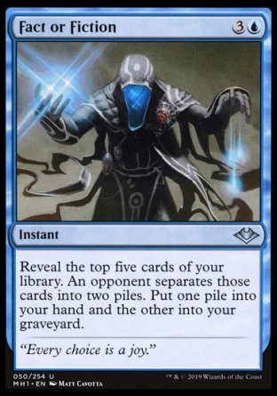 (050/254) Magic The Gathering Modern Horizons Single: Fact or Fiction Holo Uncommon