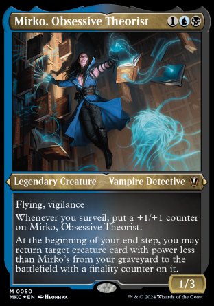 (050) Magic The Gathering Commander: Murders at Karlov Manor: Extras Single: Mirko, Obsessive Theorist (V.2) Holo Special