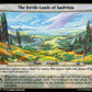 (050) Magic The Gathering Commander: March of the Machine Single: The Fertile Lands of Saulvinia  Common
