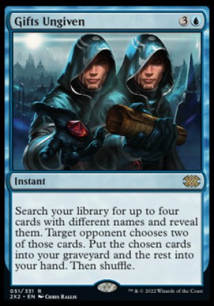 (051) Magic The Gathering Double Masters 2022 Single: Gifts Ungiven  Rare