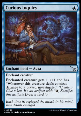 (051) Magic The Gathering Murders at Karlov Manor Single: Curious Inquiry Holo Uncommon
