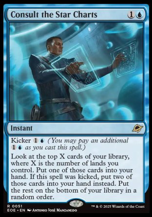 (051) Magic The Gathering Edge of Eternities: Promos Single: Consult the Star Charts (V.1)  Rare