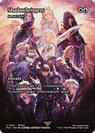 (051) Magic The Gathering Magic: The Gathering - FINAL FANTASY Through the Ages Single: Dovin's Veto  Uncommon