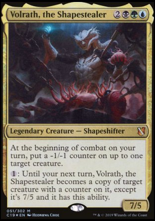 (051) Magic The Gathering Commander 2019 Single: Volrath, the Shapestealer  Mythic