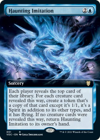 (051) Magic The Gathering Commander: Innistrad: Crimson Vow Single: Haunting Imitation (V.2)  Rare