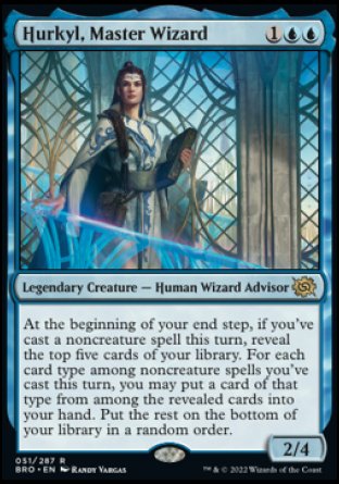 (051) Magic The Gathering The Brothers' War Single: Hurkyl, Master Wizard Holo Rare