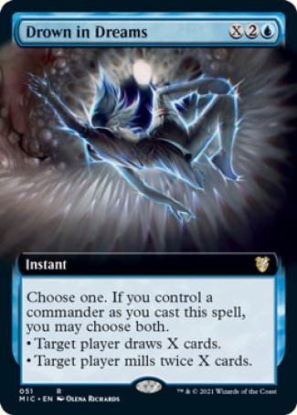 (051) Magic The Gathering Commander: Innistrad: Midnight Hunt Single: Drown in Dreams (V.2)  Rare