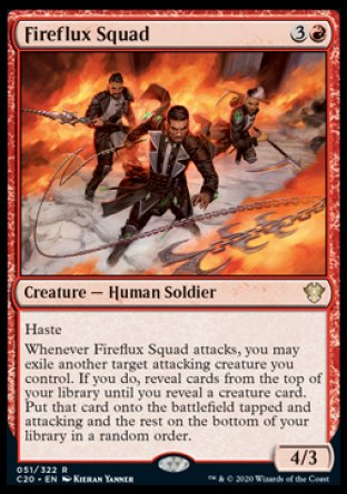 (051/322) Magic The Gathering Commander: Ikoria Single: Fireflux Squad  Rare