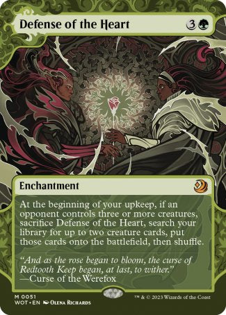 (051) Magic The Gathering Enchanting Tales Single: Defense of the Heart (V.1)  Mythic