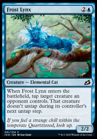 (051/274) Magic The Gathering Ikoria: Lair of Behemoths Single: Frost Lynx Holo Common