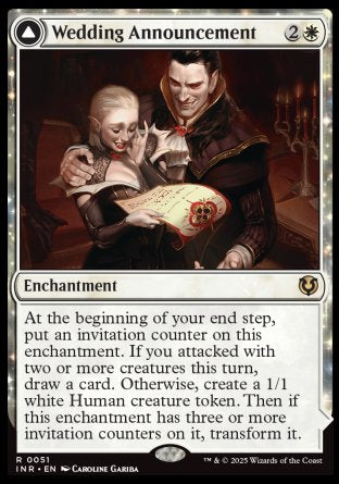 (051) Magic The Gathering Innistrad Remastered Single: Wedding Announcement // Wedding Festivity Holo Rare