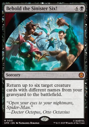 (051) Magic The Gathering Magic: The Gathering | Marvel's Spider-Man Single: Behold the Sinister Six! Holo Mythic