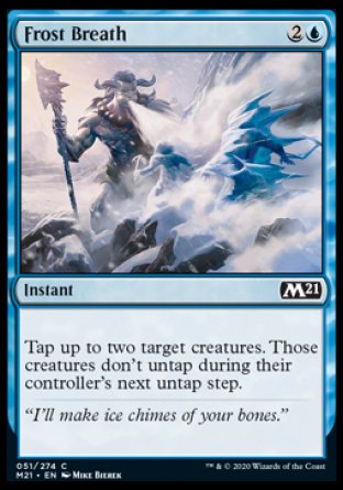 (051) Magic The Gathering Core 2021 Single: Frost Breath Holo Common