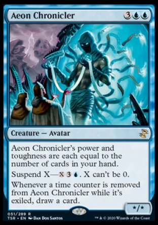 (051/289) Magic The Gathering Time Spiral Remastered Single: Aeon Chronicler Holo Rare