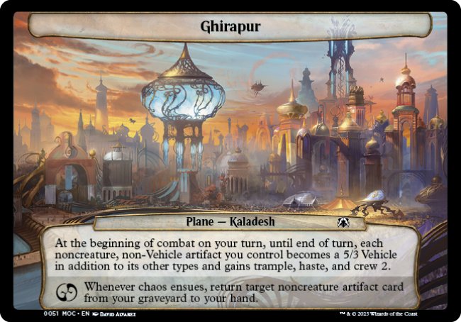 (051) Magic The Gathering Commander: March of the Machine Single: Ghirapur  Common