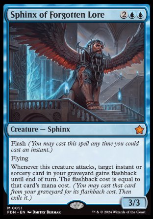 (051) Magic The Gathering Magic: The Gathering Foundations Single: Sphinx of Forgotten Lore  Mythic