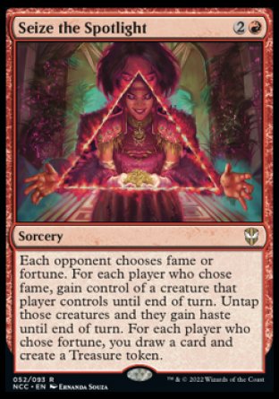 (052) Magic The Gathering Commander: Streets of New Capenna Single: Seize the Spotlight  Rare