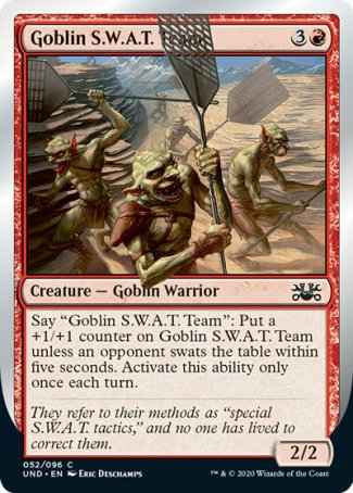 (052/096) Magic The Gathering Unsanctioned Single: Goblin S.W.A.T. Team  Common