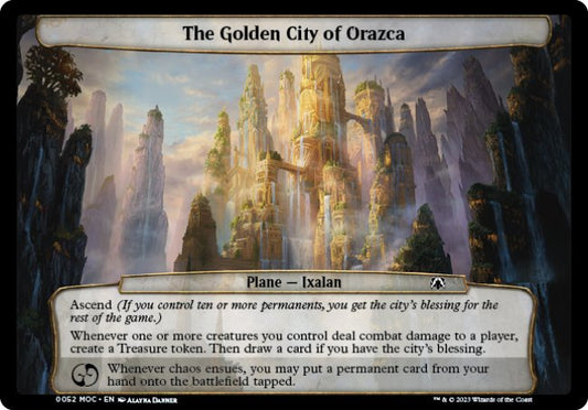 (052) Magic The Gathering Commander: March of the Machine Single: The Golden City of Orazca  Common