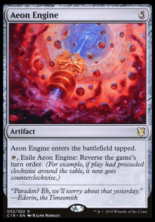 (052) Magic The Gathering Commander 2019 Single: Aeon Engine  Rare