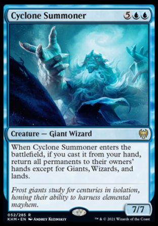 (052) Magic The Gathering Kaldheim: Promos Single: Cyclone Summoner (V.1)  Rare
