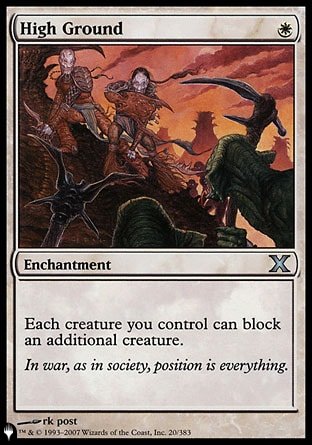 (020) Magic The Gathering The List Single: High Ground  Uncommon