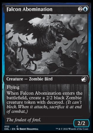 (052) Magic The Gathering Innistrad: Double Feature Single: Falcon Abomination  Common