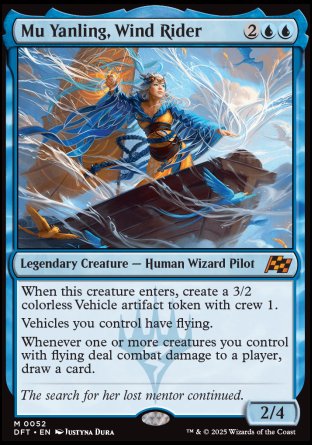 (052) Magic The Gathering Aetherdrift Single: Mu Yanling, Wind Rider  Mythic