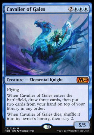 (052/280) Magic The Gathering Core 2020 Single: Cavalier of Gales  Mythic