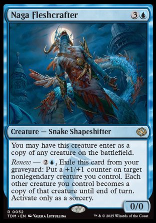 (052) Magic The Gathering Tarkir: Dragonstorm: Promos Single: Naga Fleshcrafter (V.2)  Rare