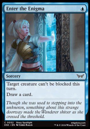 (052) Magic The Gathering Duskmourn: House of Horror Single: Enter the Enigma Holo Common